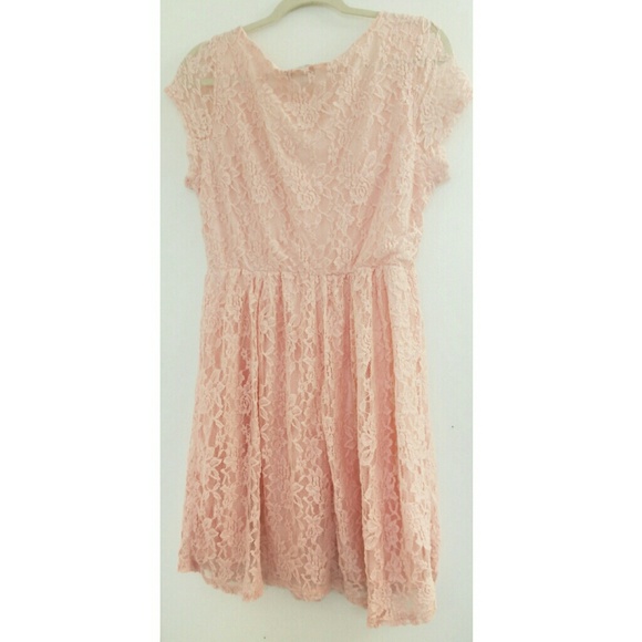 Pastel Pink Lovesick Casual Lacey Dress - Picture 2 of 4